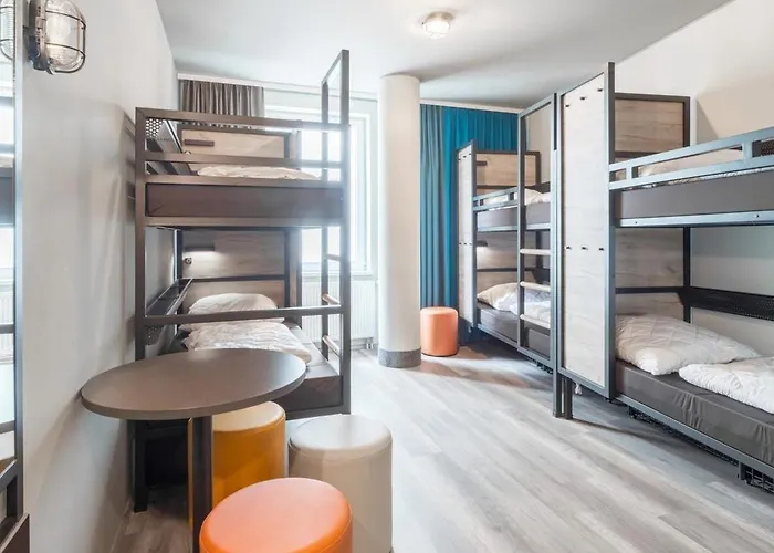 法兰克福加鲁斯维亚特尔a&o经济型连锁酒店 美因河畔法兰克福